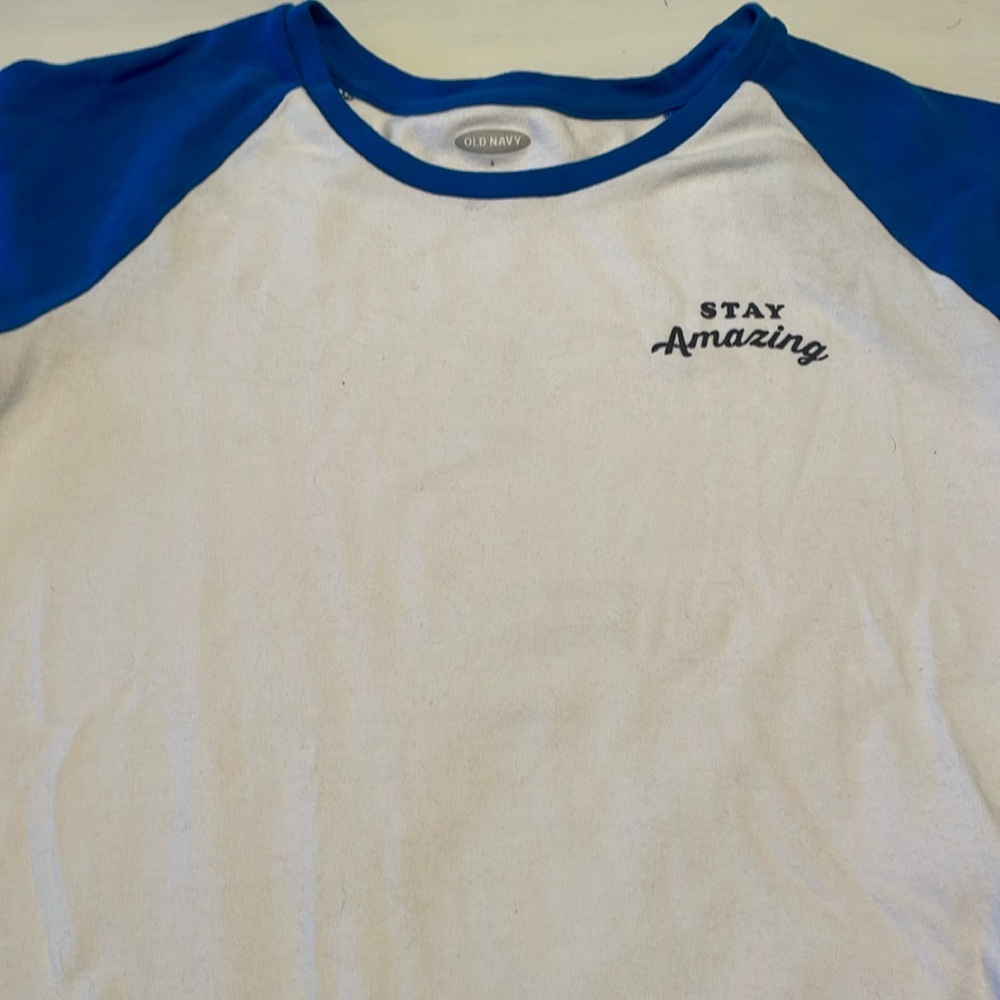 Small Old Navy thick baseball T